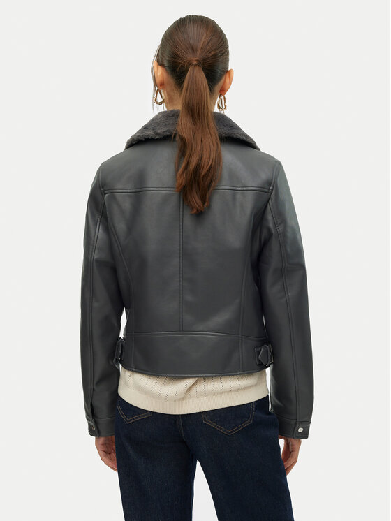 Vero Moda Vero Moda Яке от имитация на кожа Hailey 10250405 Сив Regular Fit