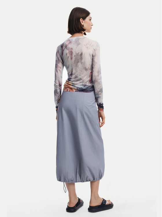 Desigual Desigual Blūze North Bay 24WWJF60 Pelēks Regular Fit