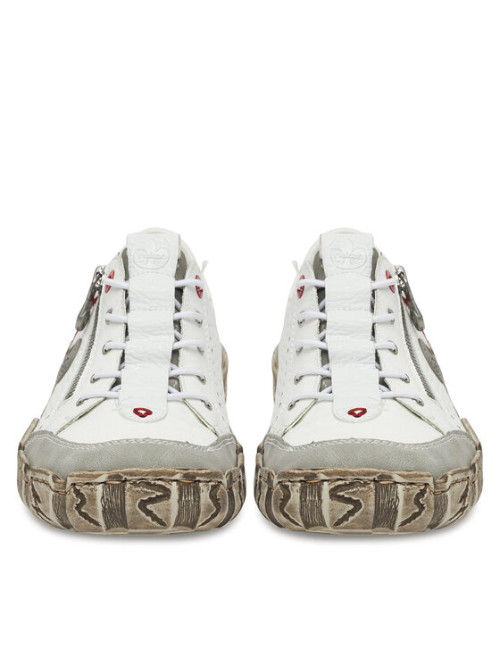 Rieker Rieker Sneakersy L0355-80 Biela