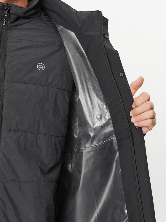 Wrangler Wrangler Μπουφάν χειμωνιάτικο Waterproof Puffer 112338836 Μαύρο Regular Fit