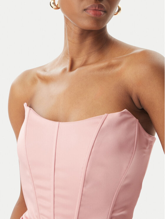 Rinascimento Rinascimento Cocktail obleka CFC0123676003 Roza Regular Fit