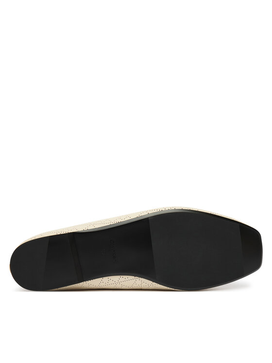 Calvin Klein Calvin Klein Baleríny Square Ballerina Aop Lth HW0HW02936 Béžová