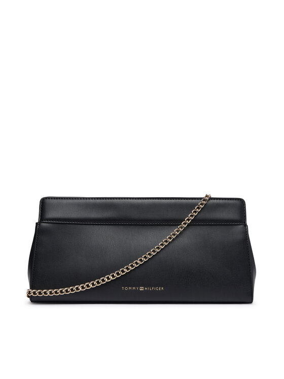 Tommy Hilfiger Tommy Hilfiger Дамска чанта Th Modern Clutch AW0AW18727 Черен