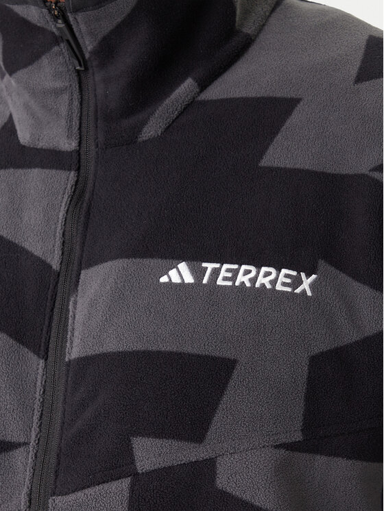 adidas adidas Fleecejacke Terrex Multi Printed JY4814 Schwarz Regular Fit