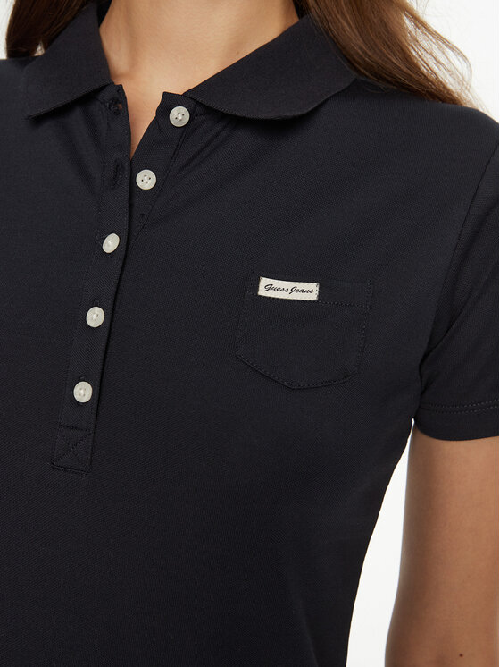 Guess Guess Polokošile W5RP47 KARS2 Tmavomodrá Regular Fit