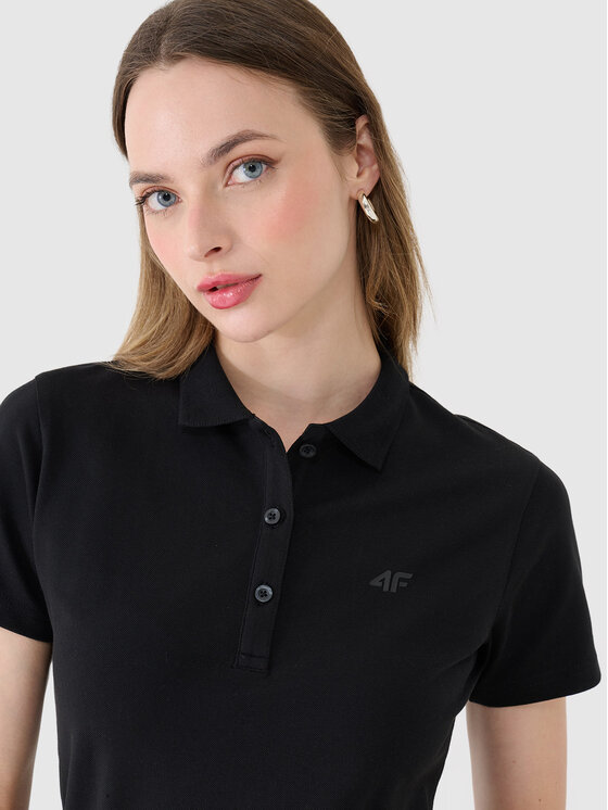 4F 4F Polo NOS Μαύρο Slim Fit