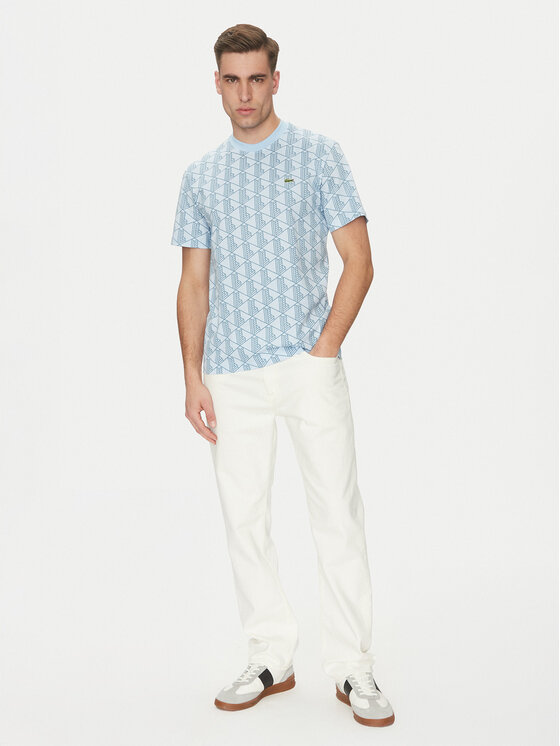 Lacoste Lacoste Футболка TH2831 Блакитний Regular Fit