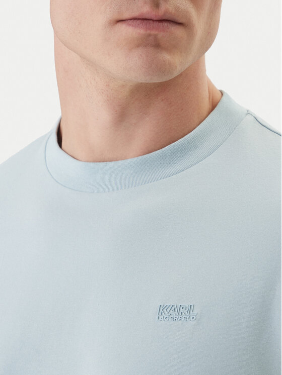 KARL LAGERFELD KARL LAGERFELD T-Shirt 755034 562235 Světle modrá Regular Fit