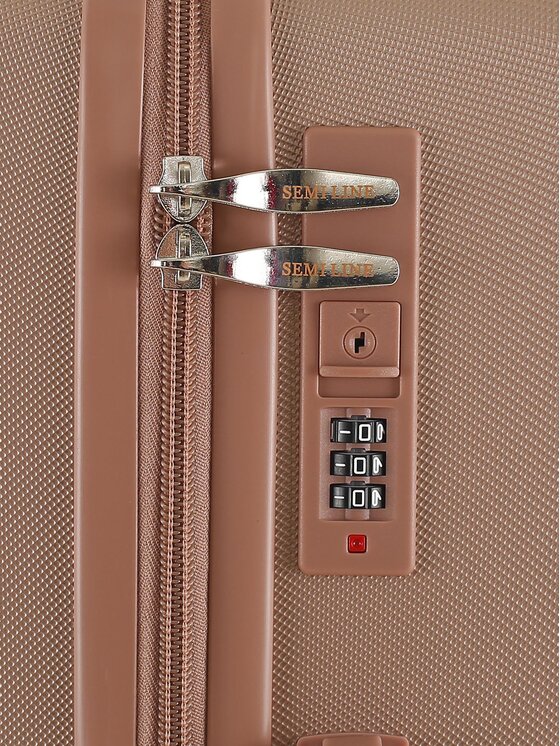 Semi Line Semi Line Среден куфар T5758-3 Розов