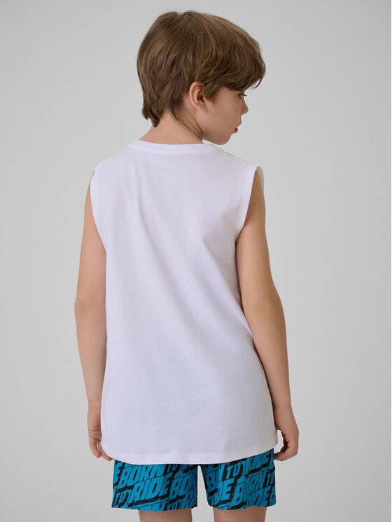 4F 4F Tank top PLAY SEASON Biały Regular Fit