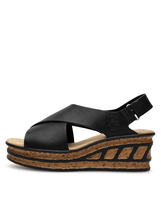 Rieker Rieker Sandali 68189-00 Nero