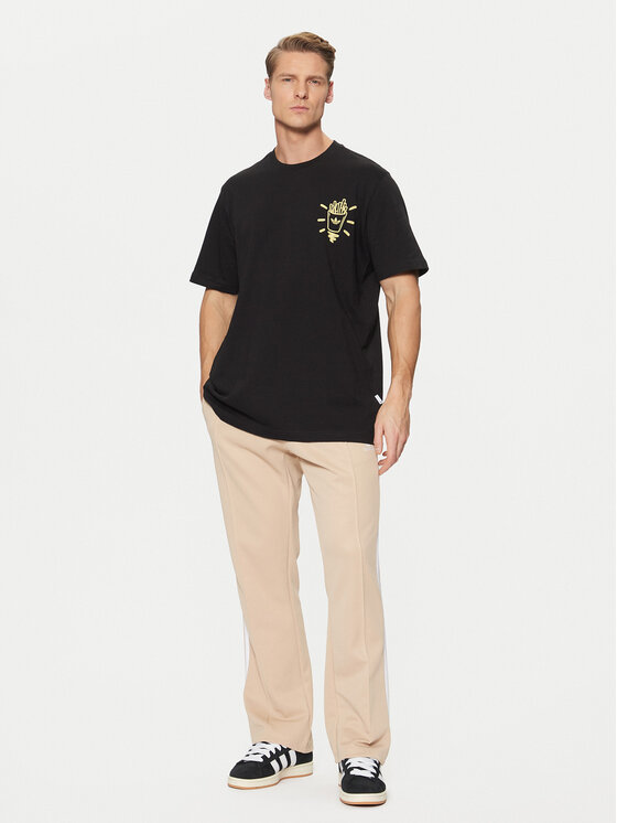 adidas adidas T-Shirt Street B JP2672 Czarny Loose Fit