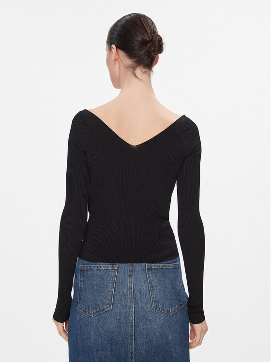 MAX&Co. MAX&Co. Majica Tolone Crna Slim Fit