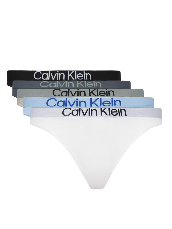 Calvin Klein Underwear Komplet 5 par stringów LV00QD5331 Kolorowy