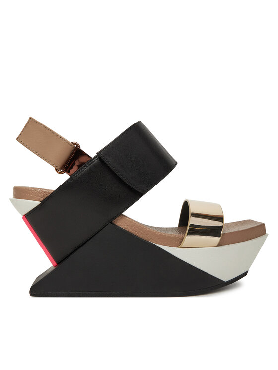 United Nude United Nude Basutės Delta Wedge Sandal 1041389316 Juoda