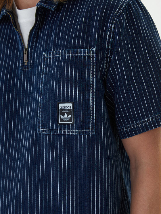 adidas adidas Polokošeľa Wabash JW0169 Tmavomodrá Loose Fit