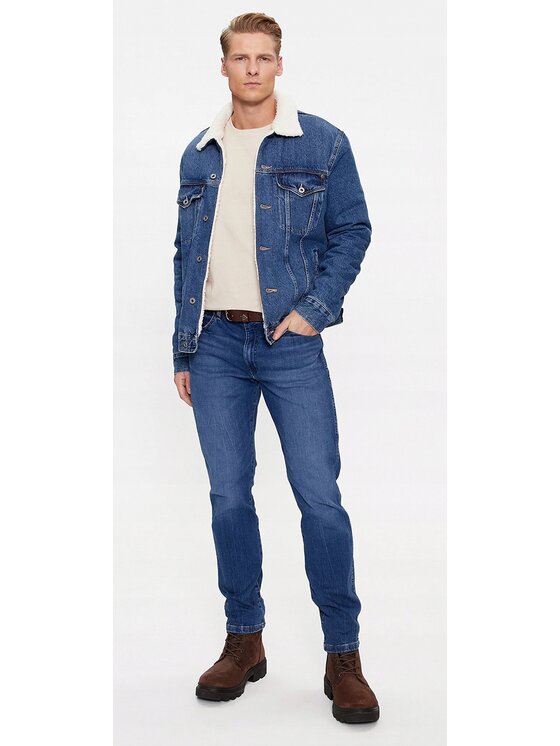 Wrangler Wrangler Jeansy Larston Niebieski Slim Fit