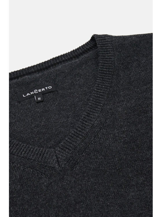 Lancerto Lancerto Sweter Anthony SW073223000045 Szary Regular Fit
