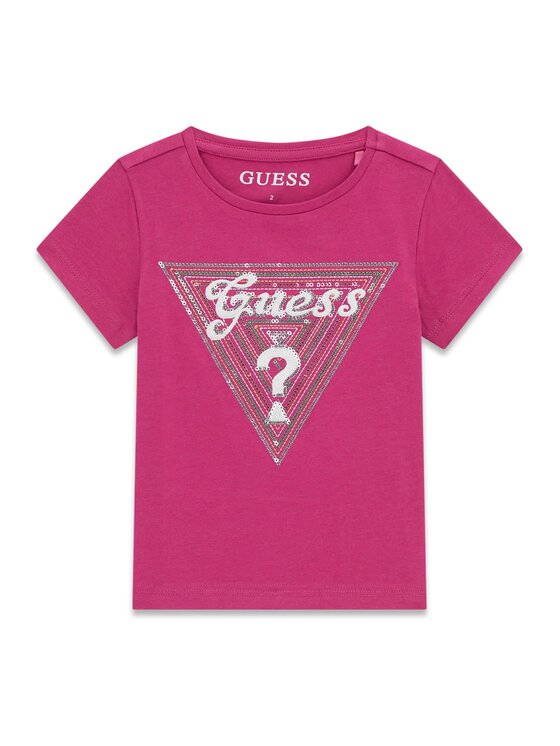 Guess Kids Guess Kids T-Shirt 181713 Růžová Classic Fit