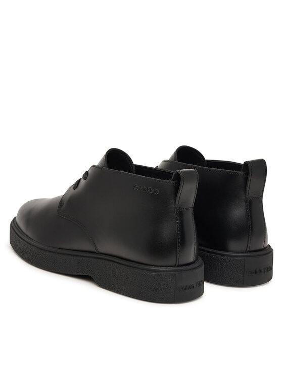 Calvin Klein Calvin Klein Auliniai batai Text Rubber Desert Boot Lth HM0HM02255 Juoda