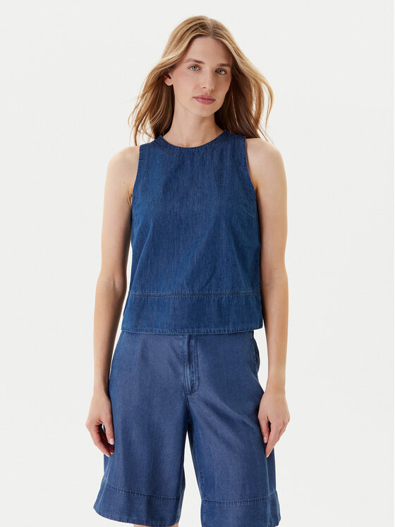 United Colors Of Benetton United Colors Of Benetton Halenka 5DHJDH00Q Tmavomodrá Regular Fit