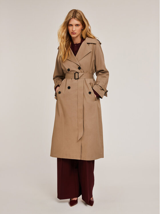 Motivi Motivi Cappotto 0061Q000561N013 Écru Regular Fit