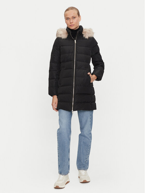 Tommy Hilfiger Tommy Hilfiger Vatovaná bunda Heritage WW0WW43234 Černá Regular Fit
