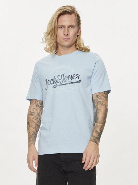Jack&Jones Jack&Jones T-Shirt Jprblulouie 12259674 Modrá Regular Fit