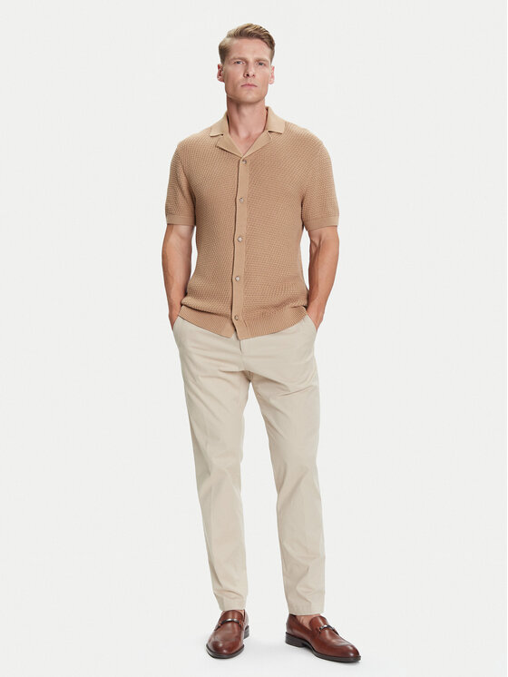 BOSS BOSS Кардиган C-Iconico 50543163 Бежов Regular Fit