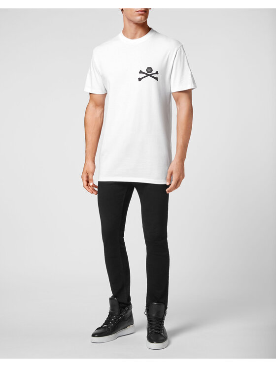 PHILIPP PLEIN PHILIPP PLEIN T-shirt 6079 Bianco Regular Fit