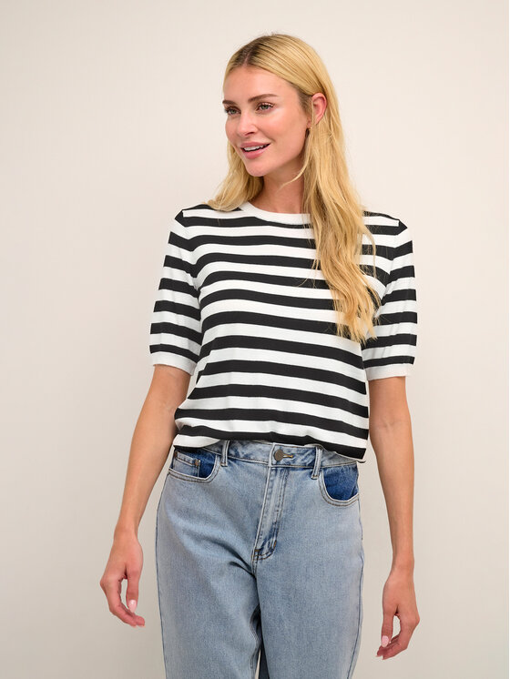 Kaffe Pulover Milo 10507319 Écru Regular Fit