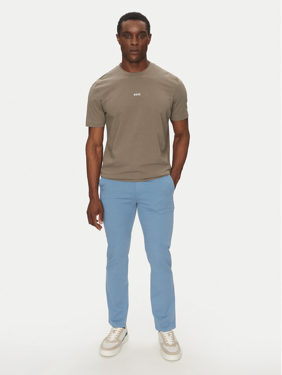 BOSS BOSS Chino nohavice Chino_Slim 50510933 Modrá Slim Fit
