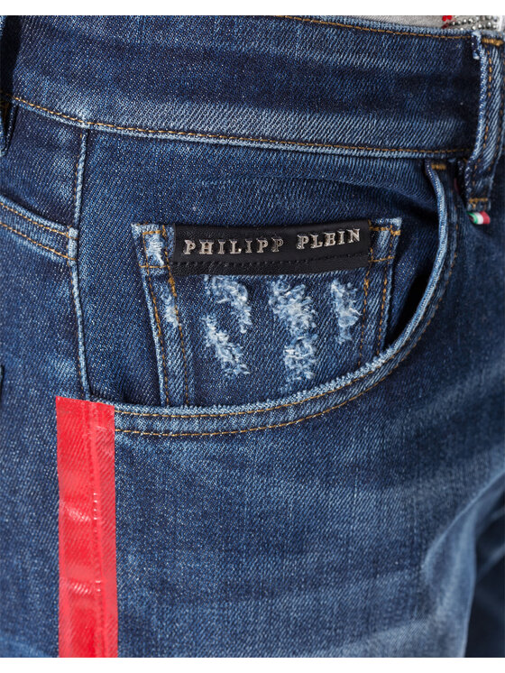 PHILIPP PLEIN PHILIPP PLEIN Pantaloni di tessuto 30790 Blu Straight Fit