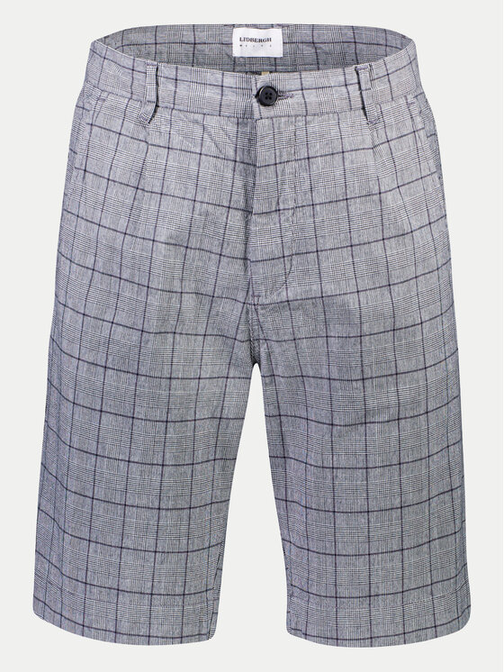 Lindbergh Lindbergh Šortky z materiálu 30-505024 Modrá Wide Fit