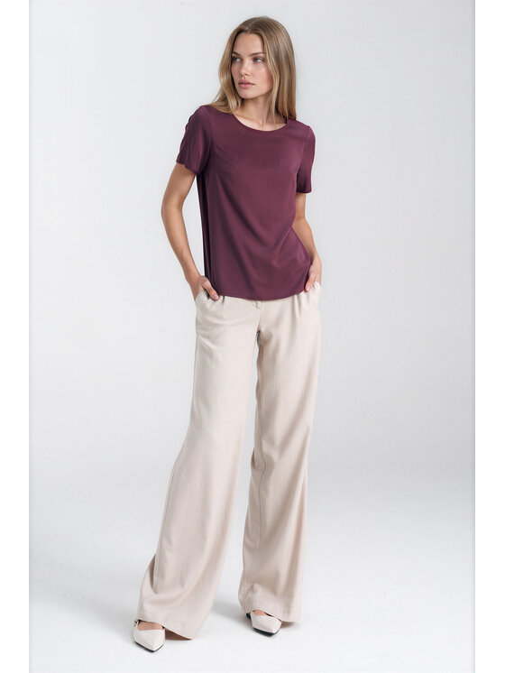 NIFE NIFE Halenka B242 Fialová Relaxed Fit