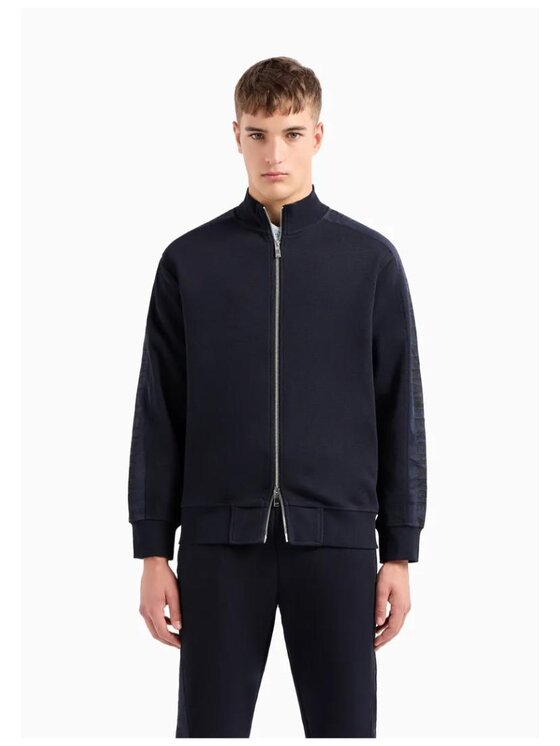 Armani Exchange Armani Exchange Kardigan CARDIGAN ZIP Modrá Regular Fit