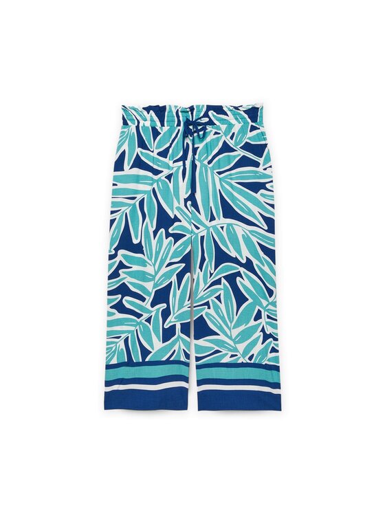 Fiorella Rubino Fiorella Rubino Pantaloni di tessuto P158T004986N0Z4 Blu Cropp Fit