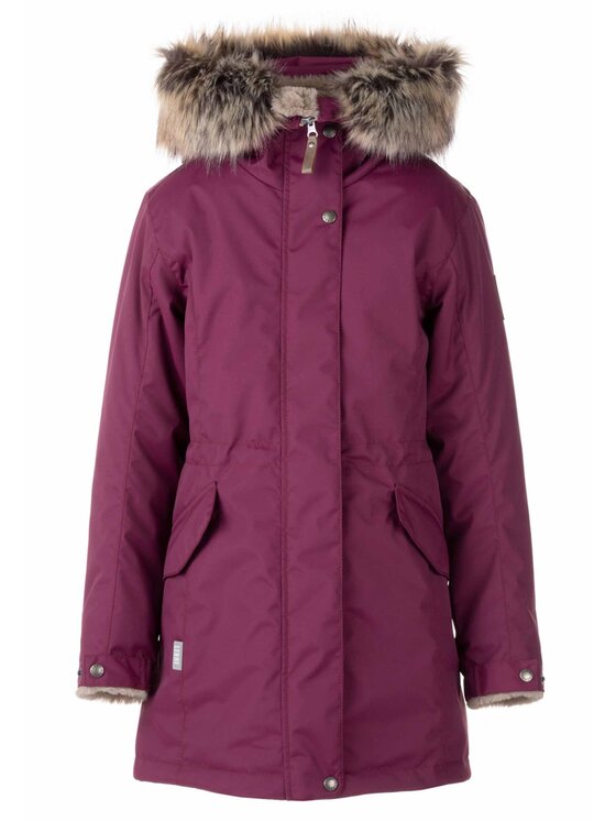 Lenne Lenne Kurtka anorak 22363-602 Bordowy Basic Fit