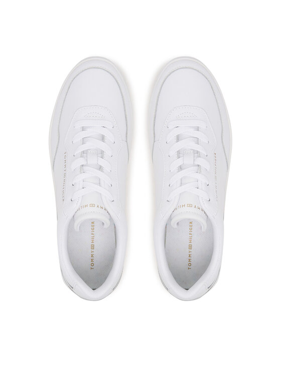 Tommy Hilfiger Tommy Hilfiger Sneakersy Casual Cupsole FW0FW08689 Biały
