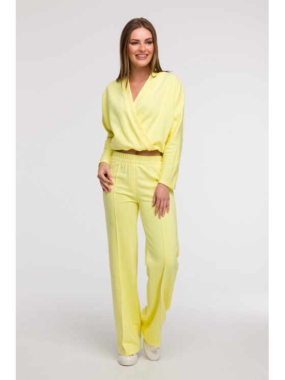 BeWear BeWear Spodnie dresowe B296 Żółty Comfortable Fit