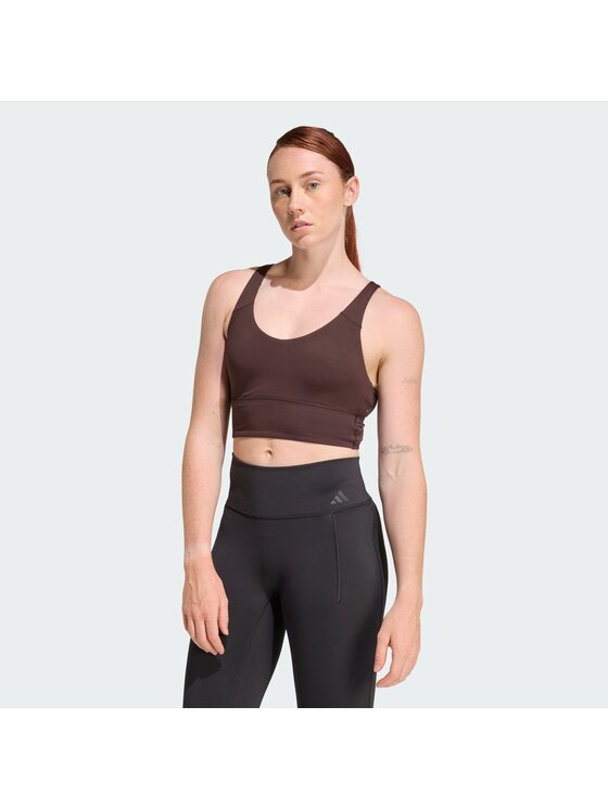 adidas adidas Biustonosz sportowy 158406 Brązowy