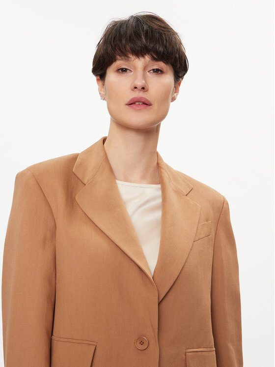 Weekend Max Mara Weekend Max Mara Marynarka Cantico 2415041062 Brązowy Regular Fit