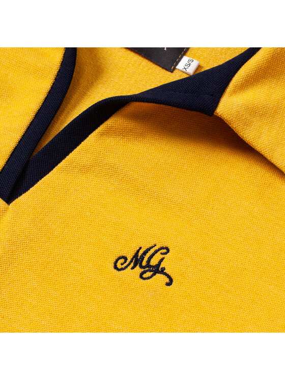 MANDRAGORA MANDRAGORA Vestito estivo Bawełniana Pique Giallo Relaxed Fit
