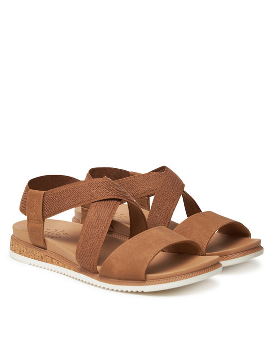 Skechers Skechers Sandali BOBS Desert Kiss Low 114705/CSNT Rjava