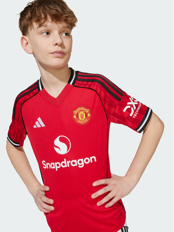 adidas adidas Koszulka techniczna Manchester United 25/26 Home Jersey Czerwony Regular Fit