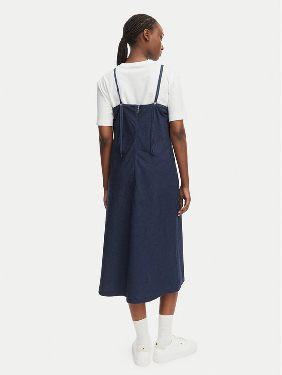 Calvin Klein Jeans Calvin Klein Jeans Jeans haljina LV047F747G Crna A-Line Fit