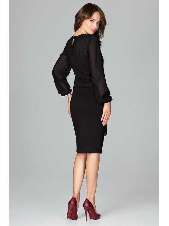 Lenitif Lenitif Vestito K494 Nero Regular Fit