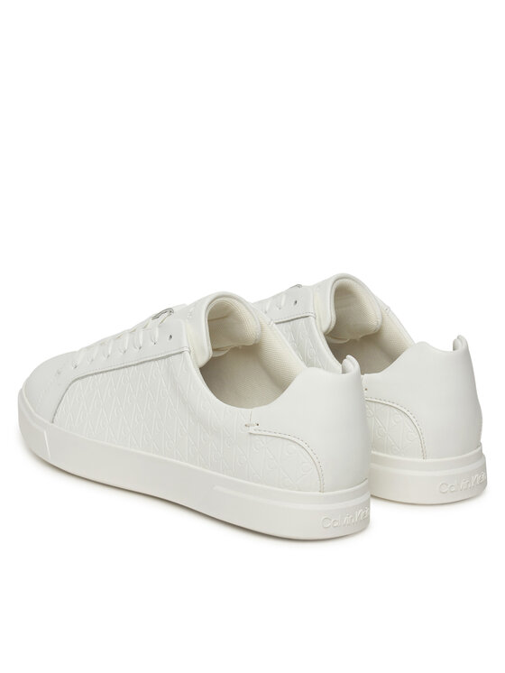 Calvin Klein Calvin Klein Сникърси Low Pro Cups Lace Up Lth Aop HW0HW02817 Бял