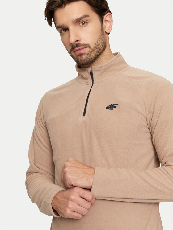 4F 4F Bielizna termoaktywna górna 4FWAW24UFLEM044 Brązowy Slim Fit