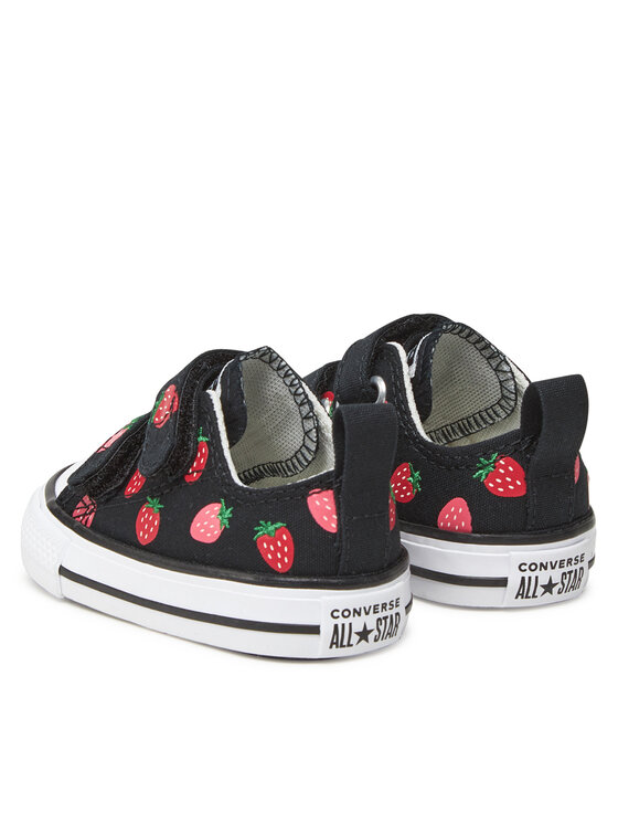 Converse Converse Modne superge Chuck Taylor All Star Strawberries Easy-On A14929C Črna